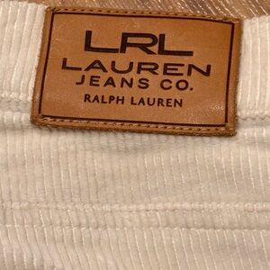 White corduroy Ralph Lauren jeans